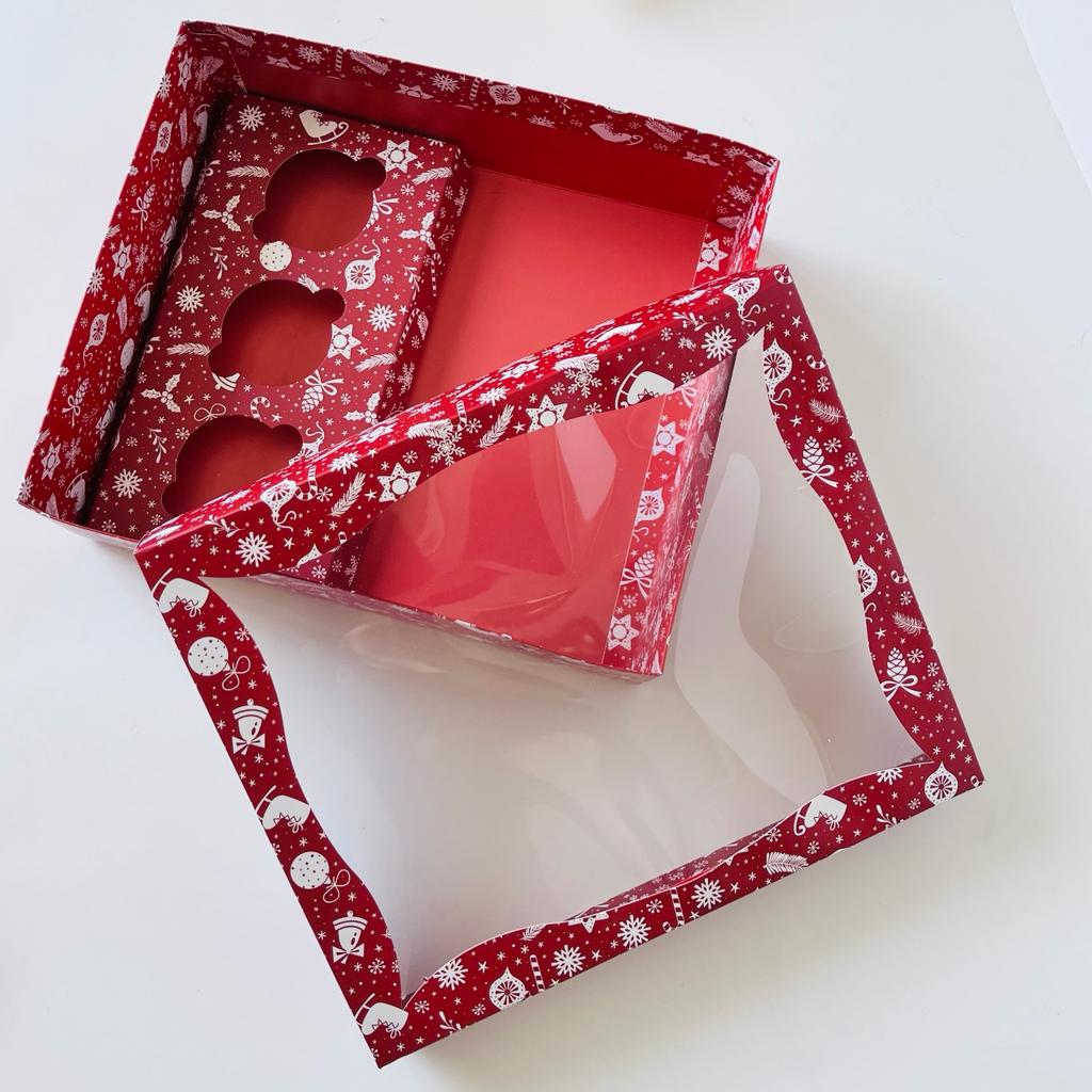 25x30x9 Pencereli Kutu-Cupcake,Pinyata Kutusu — ürün görseli